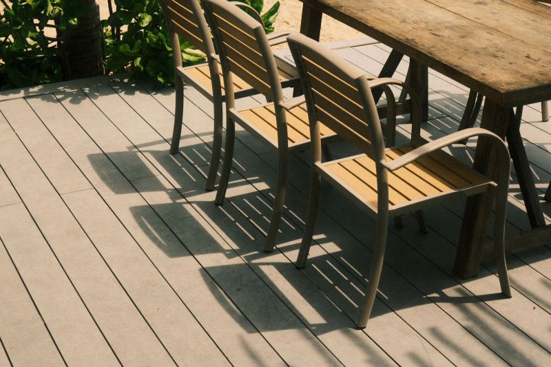 Clean restored deck in a Carolina backyard